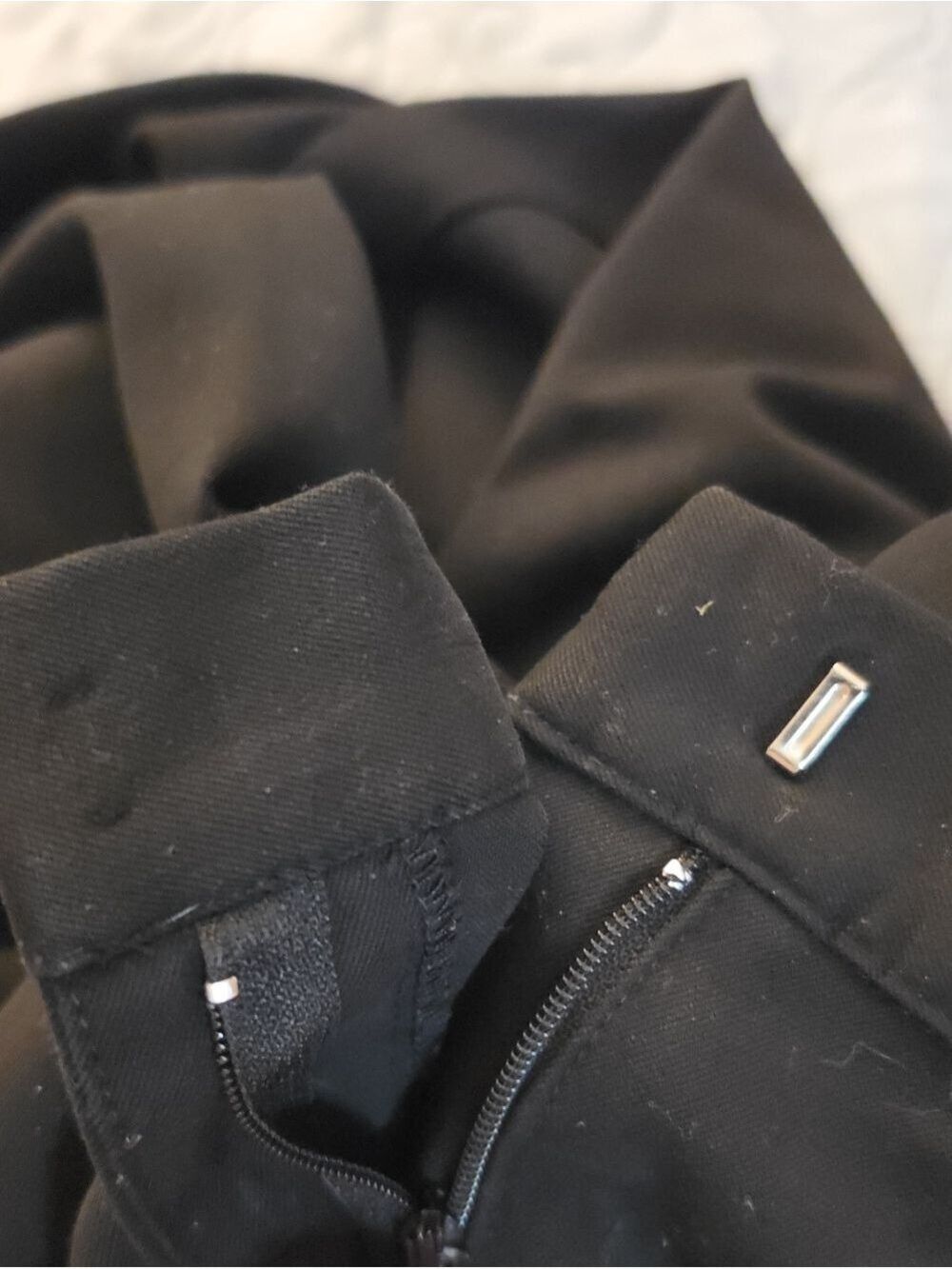 Genquo Classic High-Waist Black Wide-Leg Pants - Picture 12 of 12